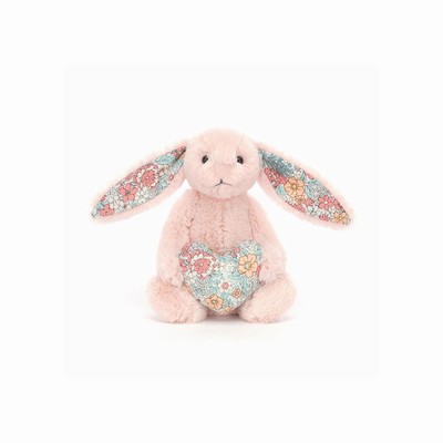 Jellycat Blossom Heart Bunnies USA | 86472ZFDQ